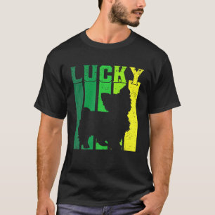 Camiseta Feliz Dia de São Patrício Maltês Cachorro Sortu