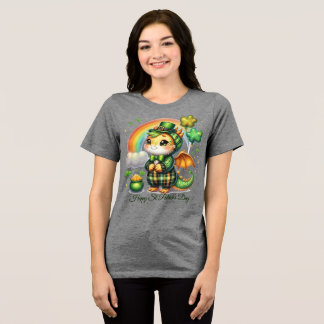 Camiseta Feliz Dia de São Patrício para Mulheres