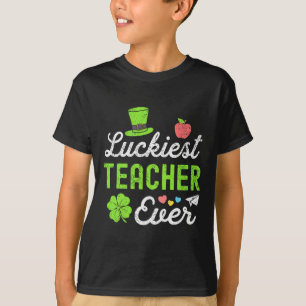 Camiseta Feliz Dia de São Patrício, Professor Mais Feliz De