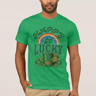 Camiseta Feliz Dia de São Patrício Sortudo
