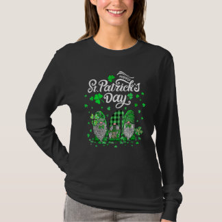 Camiseta Feliz Dia de São Patrício Três Gnomos Shamrock Ess