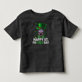 Camiseta Feliz Dia de São Patrício Trex Dinossauro Infantil