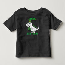 Feliz Dia de São Patrício Trex Dinossauro Infantil
