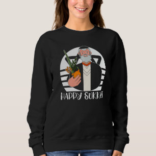 Camiseta Feliz Dia de Sucot Lulav Palmeira Israelita Judaic
