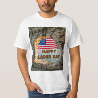 Camiseta Feliz dia de trabalho nos eua