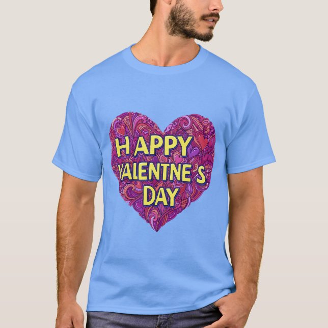 CAMISETA FELIZ DIA DE VALENTIN (Frente)