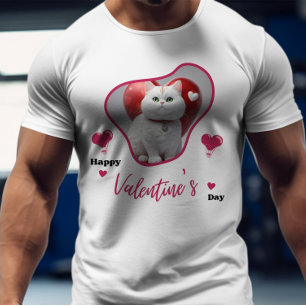 Camiseta Feliz dia de Velentine - Afetação