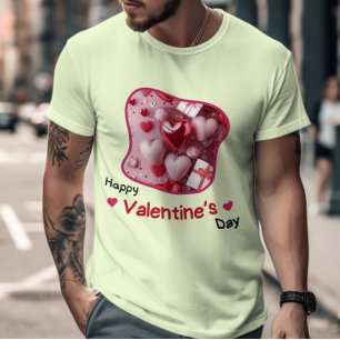Camiseta Feliz dia de Velentine - Amo história da devoção