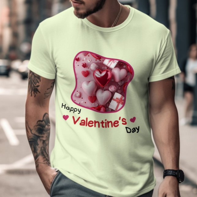 Camiseta Feliz dia de Velentine - Amo história da devoção (Criador carregado)