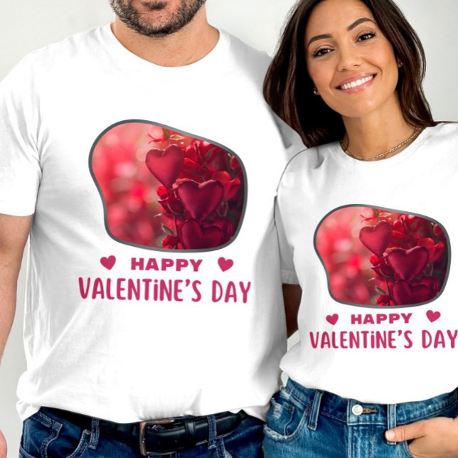 Camiseta Feliz dia de Velentine - Apaixonado (Criador carregado)