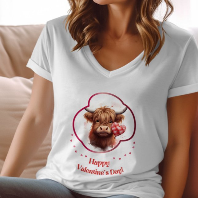 Camiseta Feliz dia de Velentine - Beijo de Querida (Criador carregado)