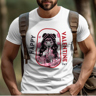 Camiseta Feliz dia de Velentine - Delícia Romântica