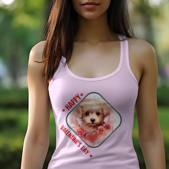 Camiseta Feliz dia de Velentine - Desejo de Querida (Criador carregado)