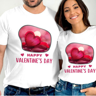 Camiseta Feliz dia de Velentine - Felicidade romântica