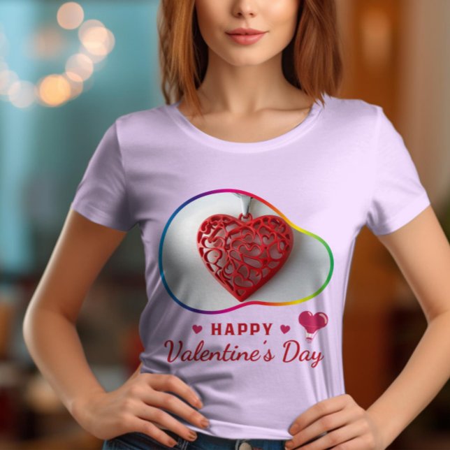 Camiseta Feliz dia de Velentine - Sonhador te ama (Criador carregado)