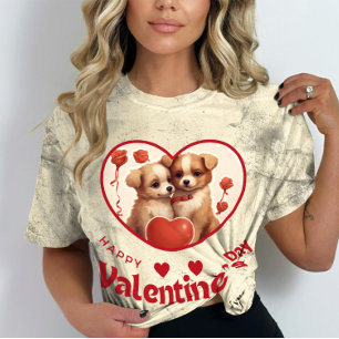 Camiseta Feliz dia de Velentine - Sonhadora Adoração