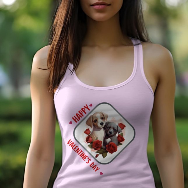 Camiseta Feliz dia de Velentine - Sussurros Adorantes (Criador carregado)