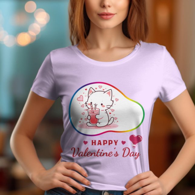 Camiseta Feliz dia de Velentine - Viagem do Amor (Criador carregado)