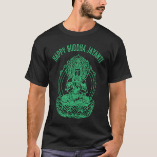 Camiseta Feliz Dia de Vesak do Buda Jayanti Budista
