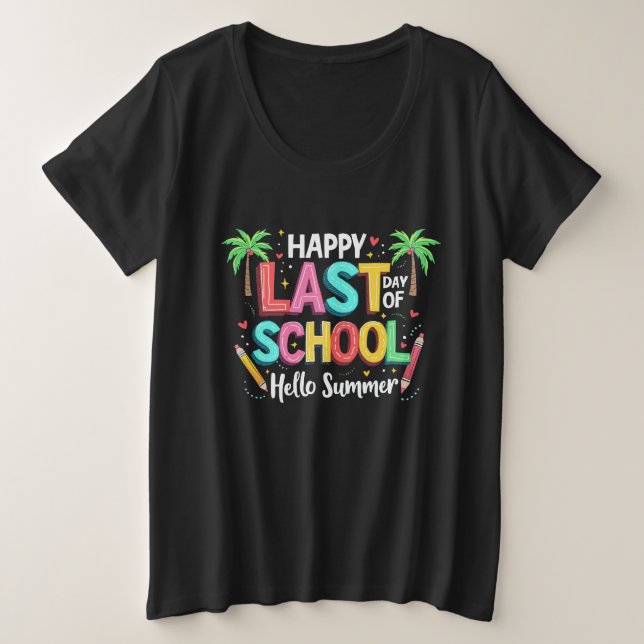 Camiseta Feliz Dia do Alô na Escola no Verão (Frente do Design)