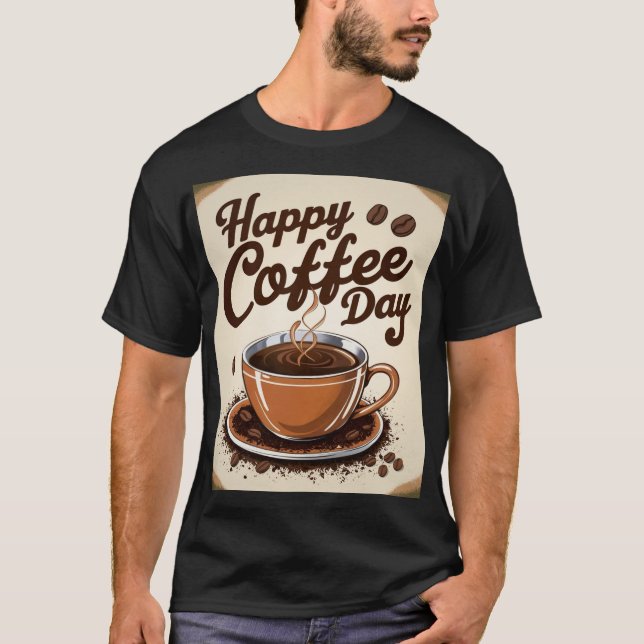 Camiseta Feliz Dia do Café (Frente)
