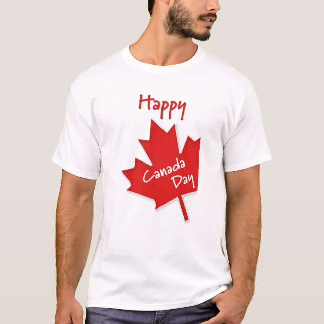 Camiseta Feliz dia do Canadá (Frente)