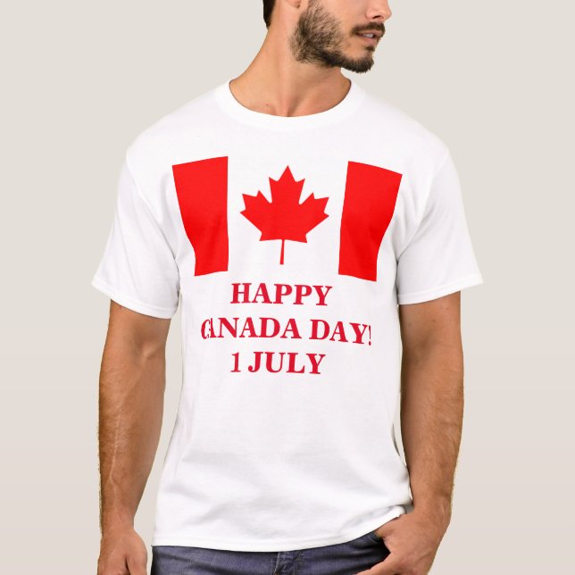 CAMISETA FELIZ DIA DO CANADÁ! (Frente)