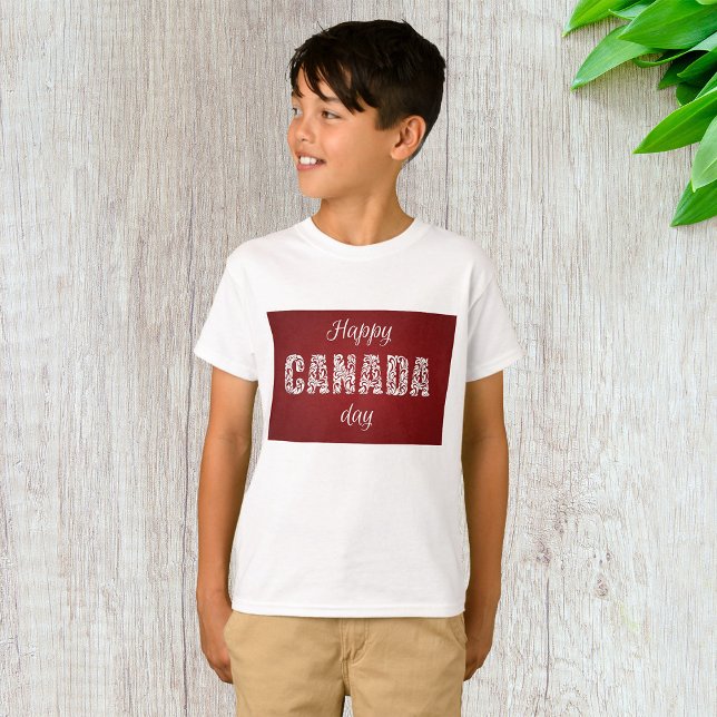 Camiseta Feliz Dia do Canadá (Criador carregado)