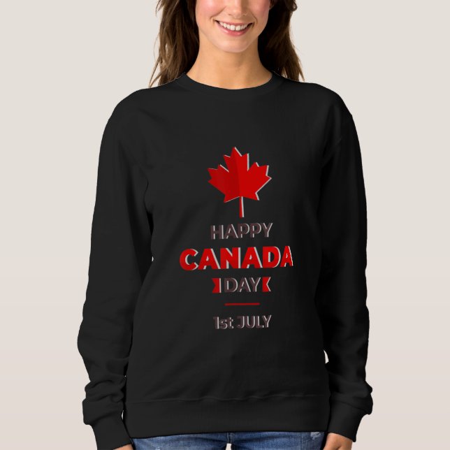 Camiseta Feliz Dia do Canadá 1rua de julho (Frente)