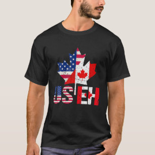 Camiseta Feliz Dia do Canadá, Bandeira Americana do USEH Or