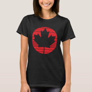 Camiseta Feliz Dia do Canadá Canadense Bandeira do Canadá F