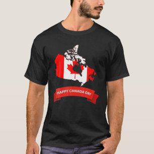 Camiseta Feliz dia do Canadá é o dia do Canadá, Maple Le