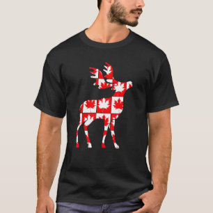 Camiseta Feliz Dia do Canadá Elk Canadá Engraçado