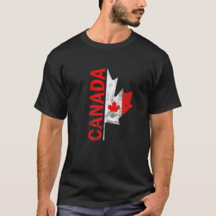 Camiseta Feliz Dia do Canadá Engraçado Bandeira Canadense