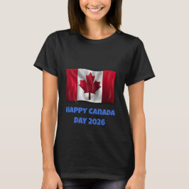 Camiseta Feliz Dia do Canadá Feminina