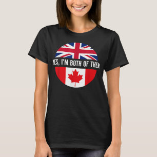 Camiseta Feliz Dia do Canadá, Inglês e Canadiano Im