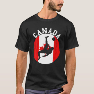 Camiseta Feliz Dia do Canadá Mapeamento Leaf Ottawa Canadia