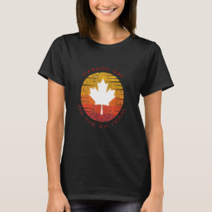 Camiseta Feliz Dia Do Canadá Na Equipe Eh