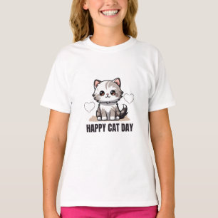 Camiseta Feliz Dia do Gato