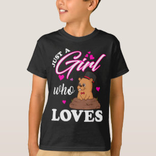 Camiseta Feliz Dia do Groundhog 2022 Apenas Uma Garota que
