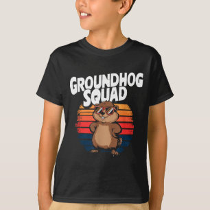 Camiseta Feliz Dia do Groundhog 2025 - Esquadrão Engraçado
