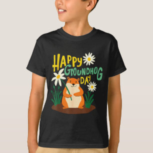 Camiseta Feliz Dia do Groundhog 2 de Fevereiro Previsão do