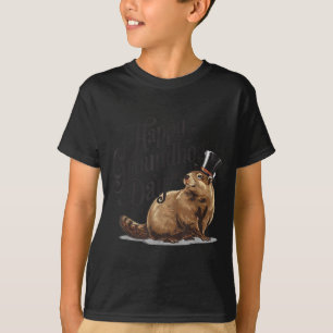 Camiseta Feliz Dia do Groundhog Dia do Ground Hog Fantasia 