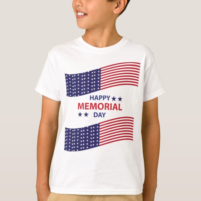 Camiseta Feliz Dia do Memorial (Frente)