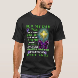 Camiseta Feliz Dia do Pai ao Pai Incrível no Céu Mi