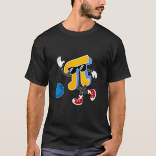 Camiseta Feliz Dia do Pi Amantes de Boliche Símbolo Pi Prof
