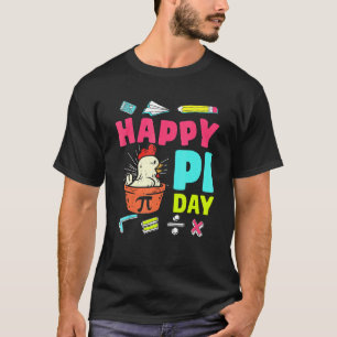 Camiseta Feliz Dia do Pi Frango Pot Pi Professor de Matemát