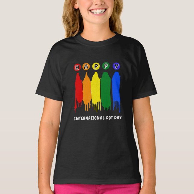 Camiseta Feliz Dia do Ponto Meninos pintam o dia do Cristo (Frente)