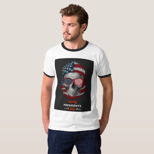 Camiseta Feliz Dia do Presidente (Frente Completa)