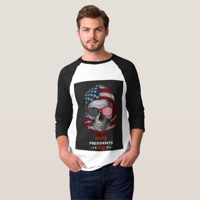 Camiseta Feliz Dia do Presidente (Frente Completa)
